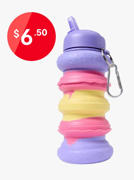 520ml Macaroon Pop-Up Collapsible Drink Bottle $