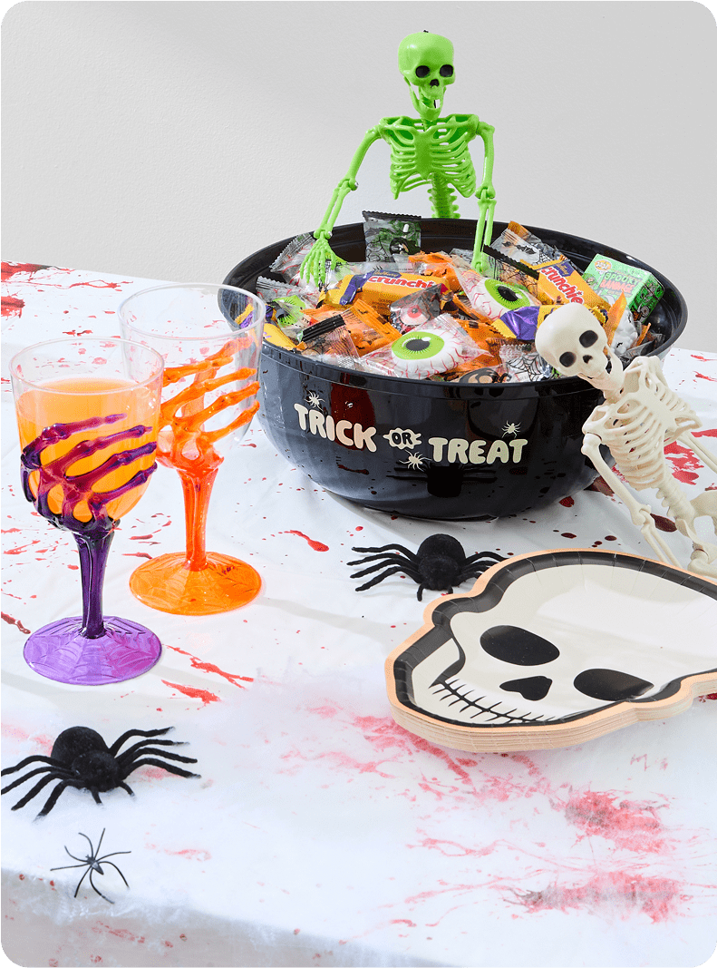 Halloween party supplies and entertaining