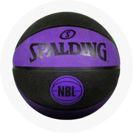 Spalding NBL Purple and Black Basketball - Size 6