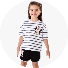 Girls Minnie top and sh
