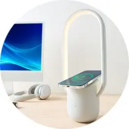 Desk Lamp Wireless Cha