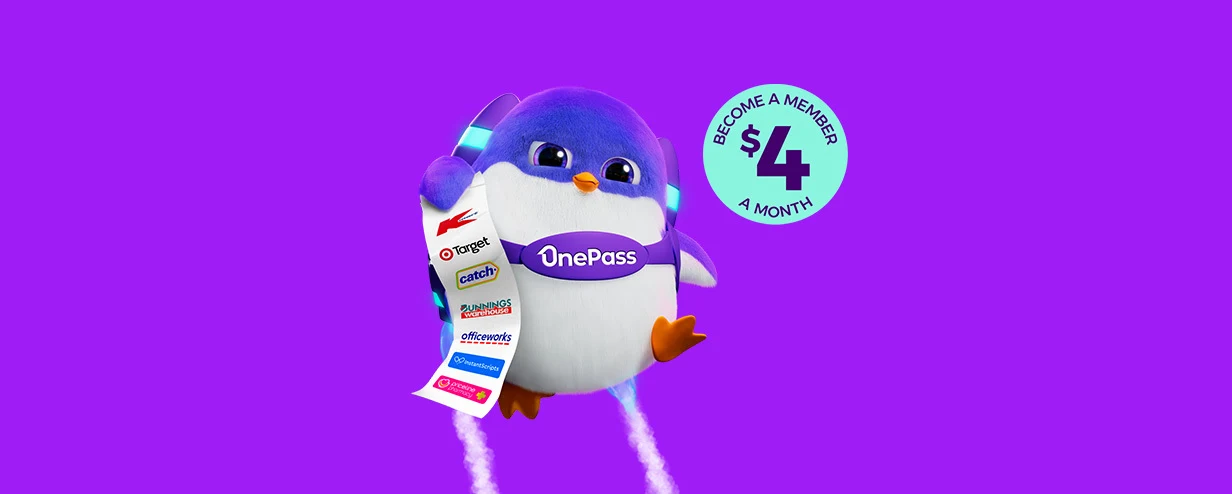 Become a OnePass member at $4 a month