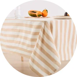 Natural Stripe Tablec