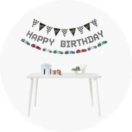 3 Piece Racer Decoration 