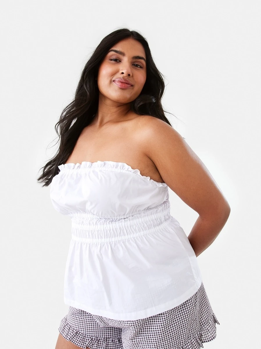 Strapless Ruched