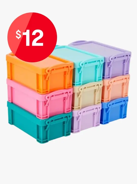 9 Pack Craft Storage Bins