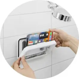 Shower Phone Holder - White