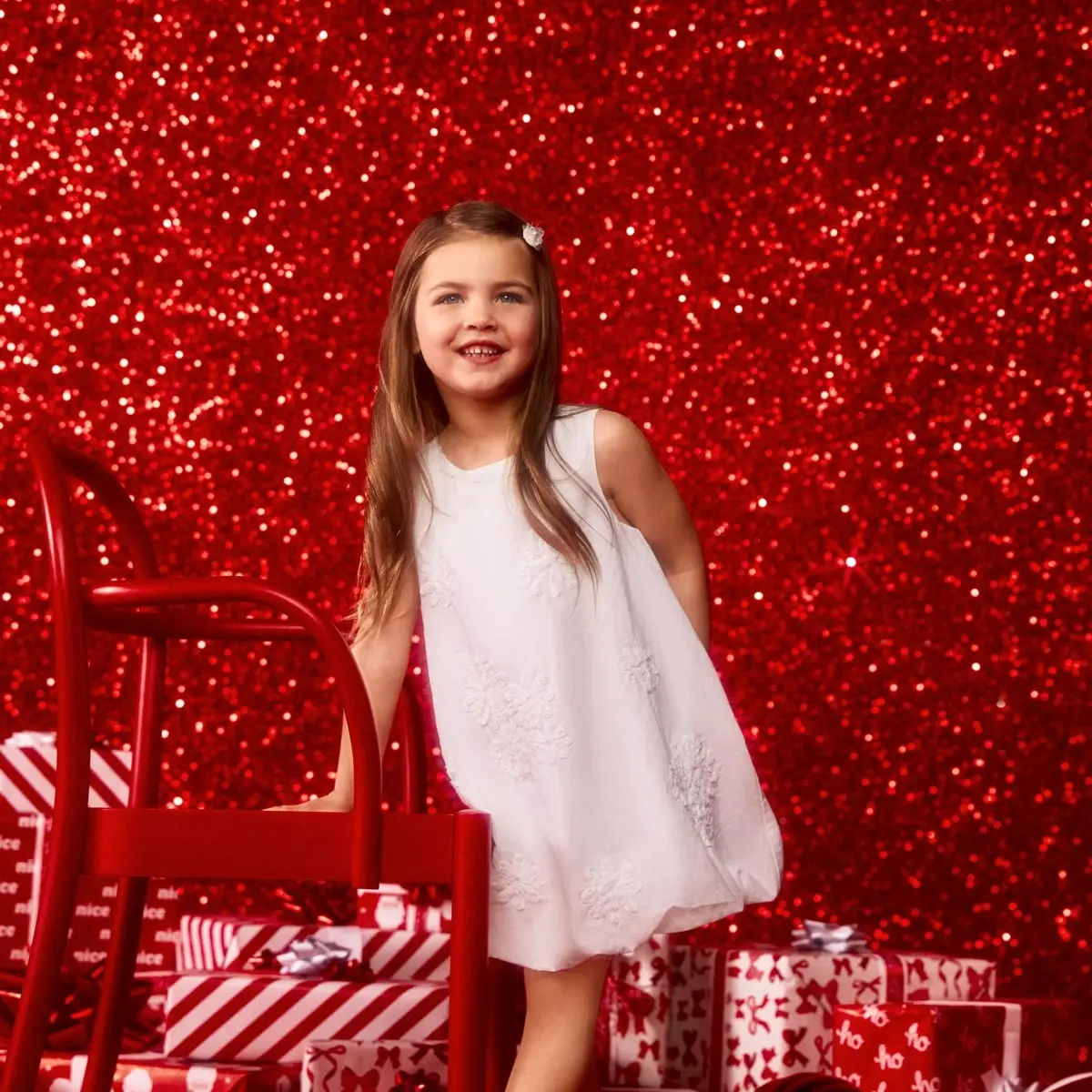 Target kids event dressing Australian Cotton Floral Bubble Hem Dress