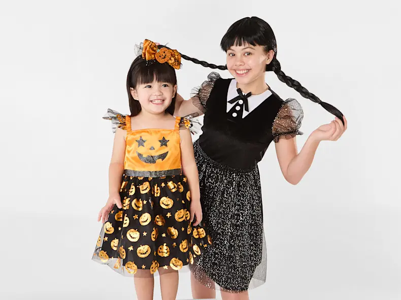 Wednesday Adams Costume & Halloween Pumpkin Costume