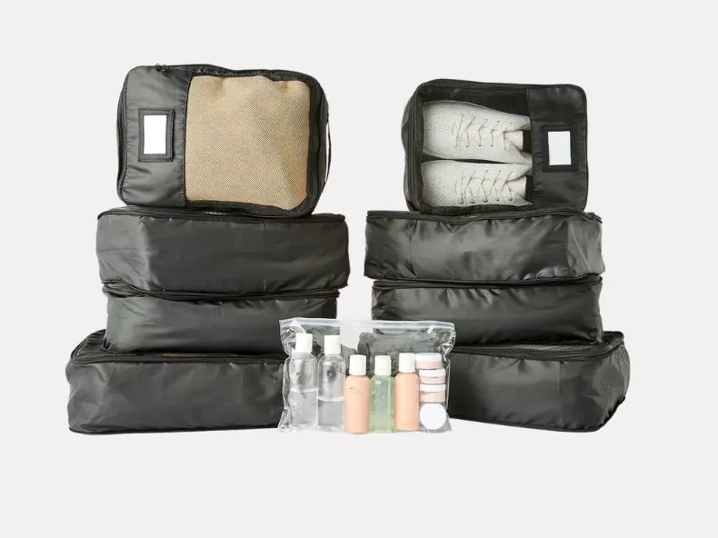 19 Piece Travel Organisation Set