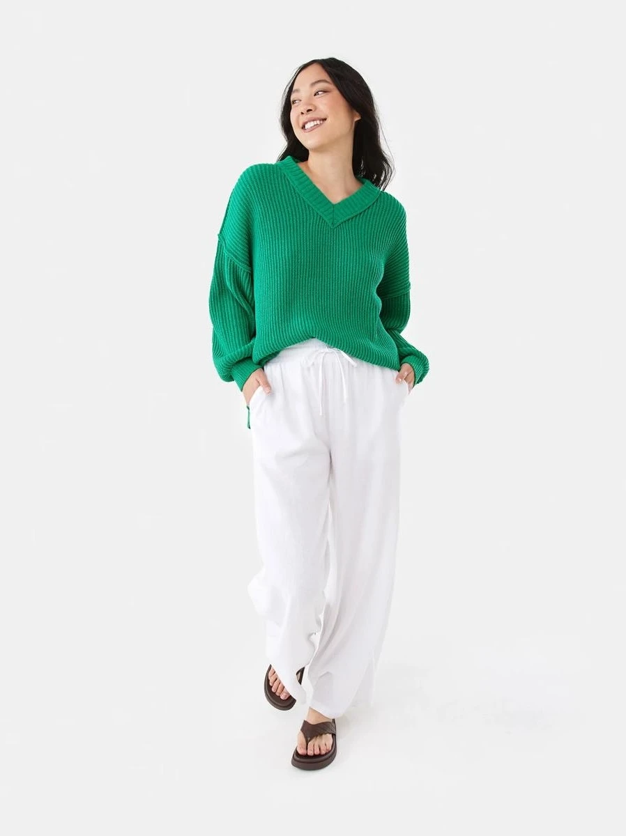 Chenille V-Neck Ju