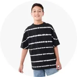 Boys Short Sleeve Oversized Tie Dye T-s