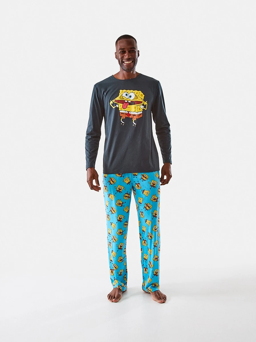 Spongebob Squarepants License Long Sleeve Top Pyjama Set