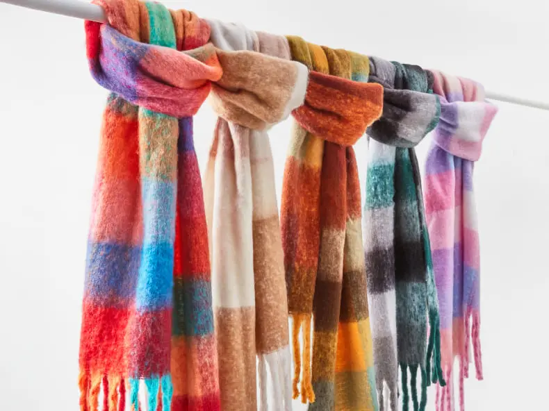 Womens assortment of scarf accesso