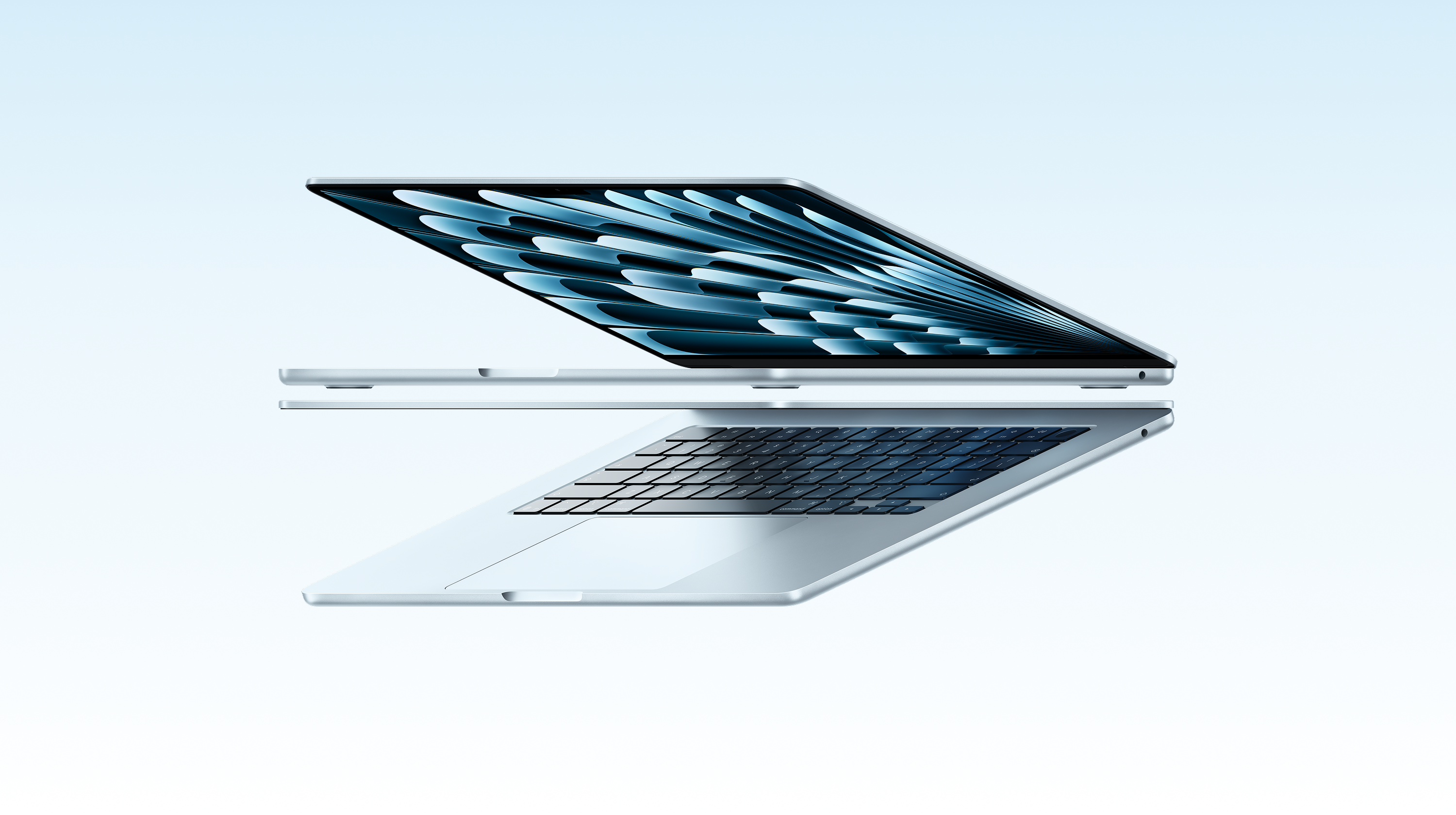 MacBook Air 15-in Sky Blue Hero Horizontal Screen USEN