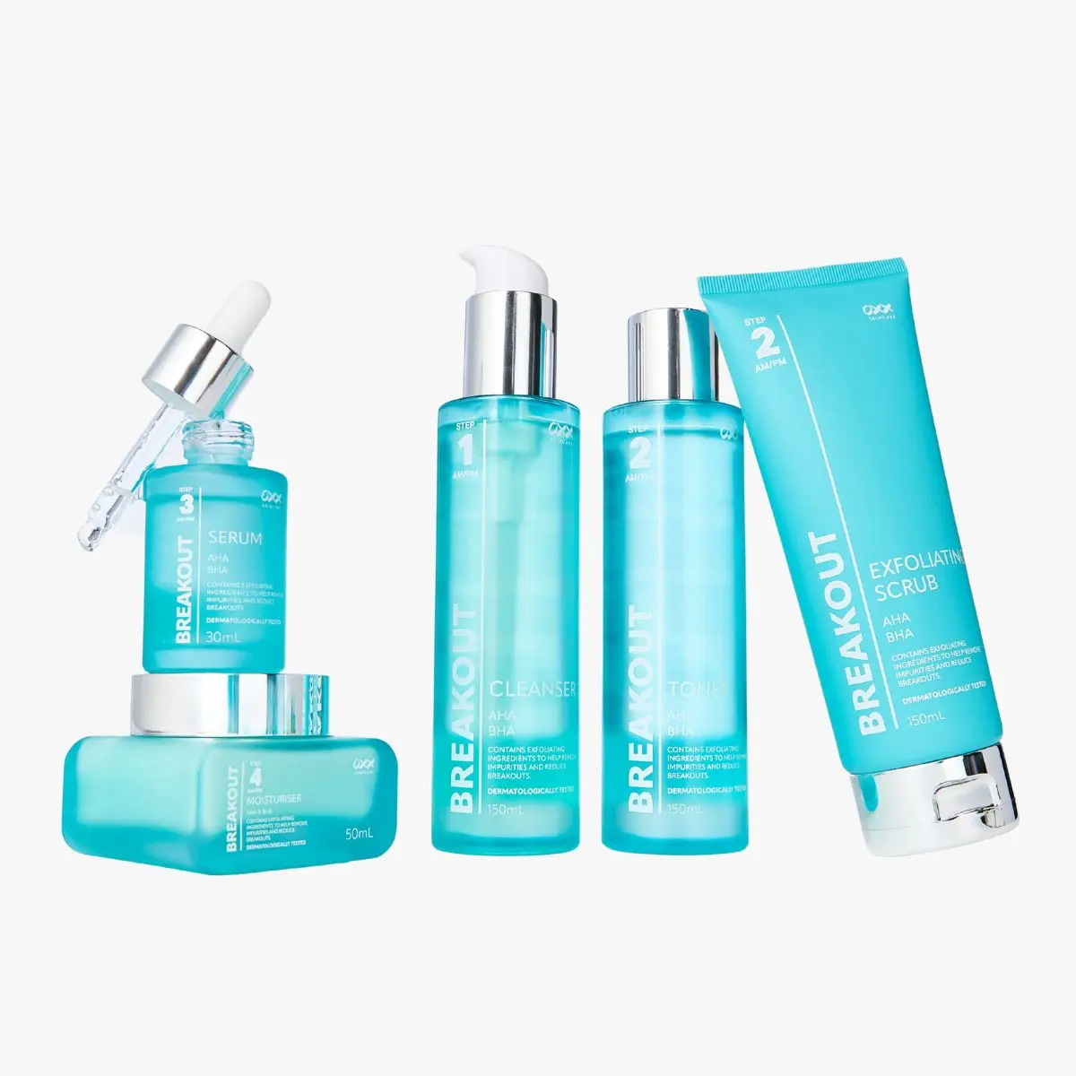 Breakout skincare range