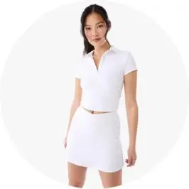 Active Womens Rib V-Skort and
