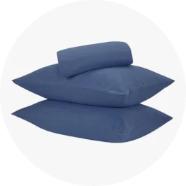 Blue colored bedsheet 