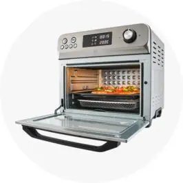 24L Air Fryer and Oven - Silver and B