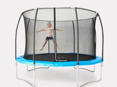 Kid jumping on a 12 Foot Springless Trampoline