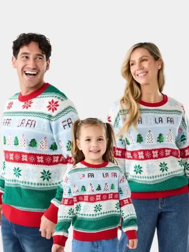 Family Matching Christmas Nordic Print Jumper