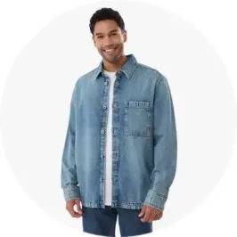 Mens Long Sleeve Denim Overs