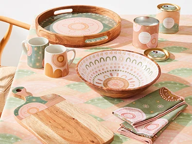 dining collaboration set by Kyralee Shields