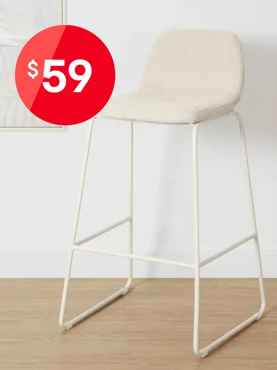 Finn Bar Stool Boucle