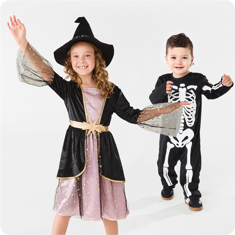 Halloween Witch Costume & Skeleton Costume