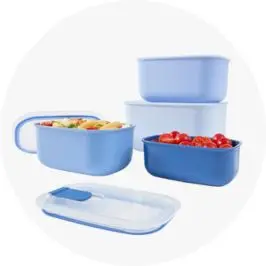 4 Piece Rectangle Food Contai