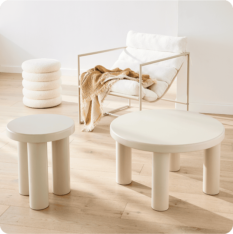 Neutral coloured furniture