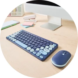 Keyboard and Mouse Set - Navy 