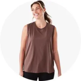 Active Womens Muscle Tank- B