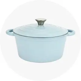 4L Blue Cast Iron Casse