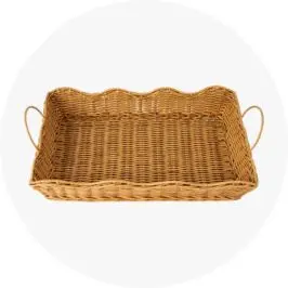 Wavy Edge Rattan Look 
