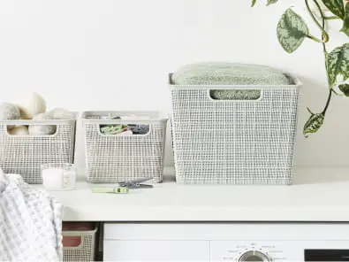 laundry storage baskets