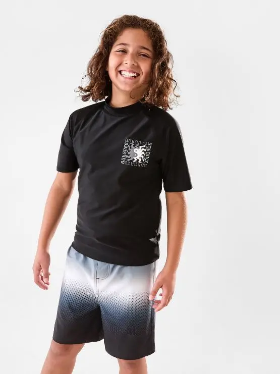 Longline Printed Swim Shorts for Boys 