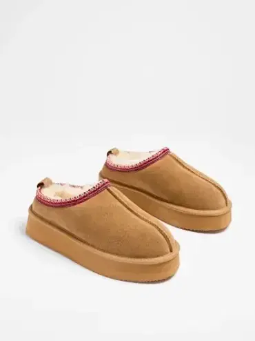 Target UGG brown scuff slipper wo