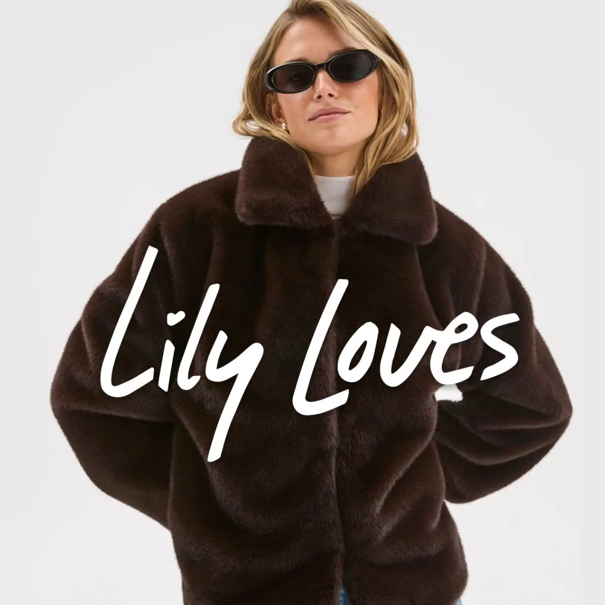 Target woman lily loves faux fur coat brown