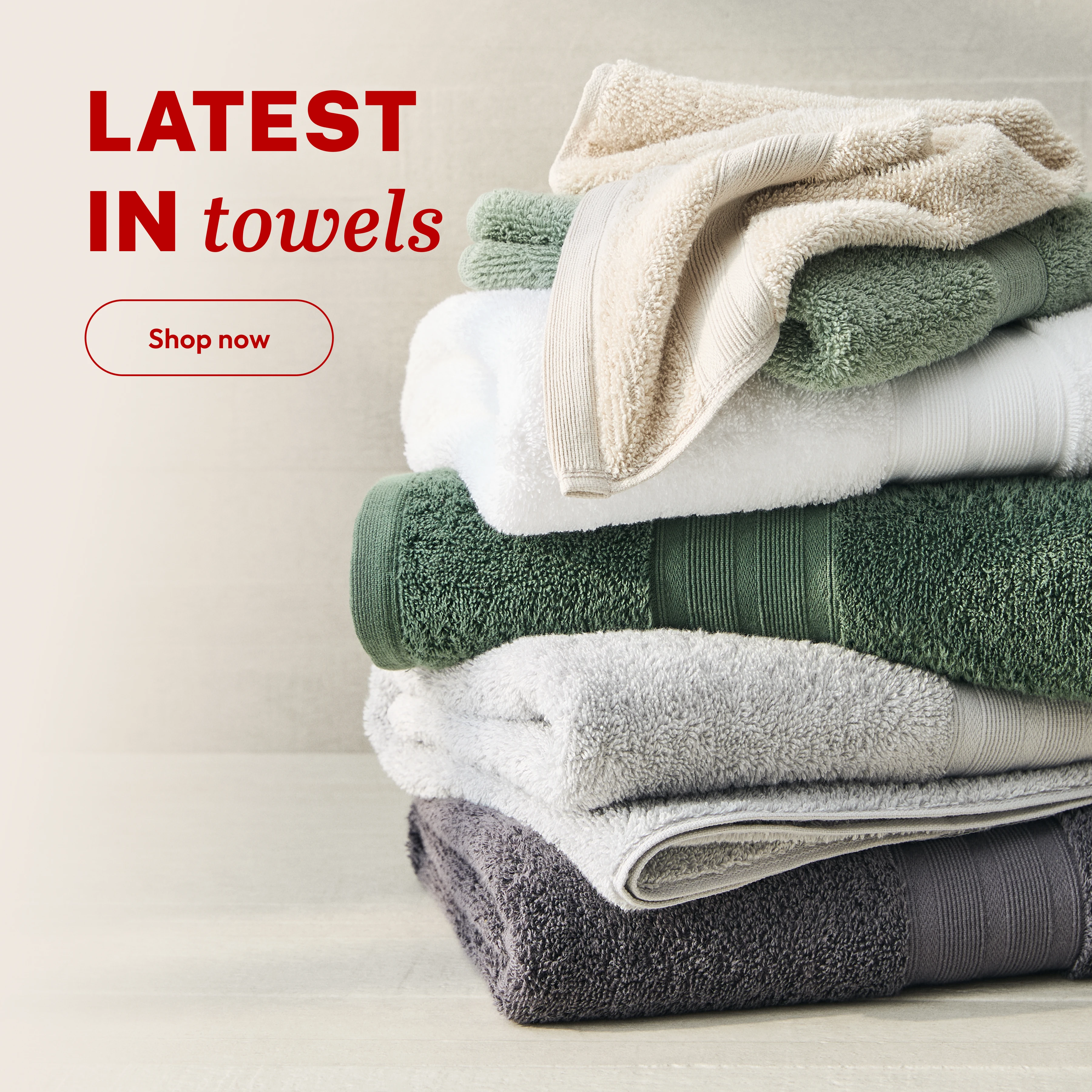 Target Home Living Campaign Towels