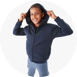 boys zip navy coloured ho