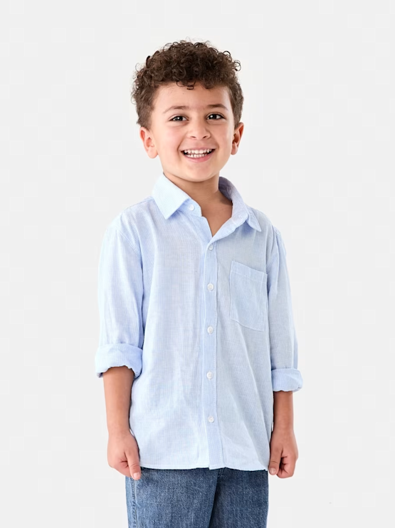 Boys Long Sleeve Linen S
