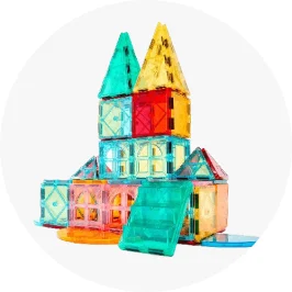 100 Piece Magnetic Castle Tiles Mega