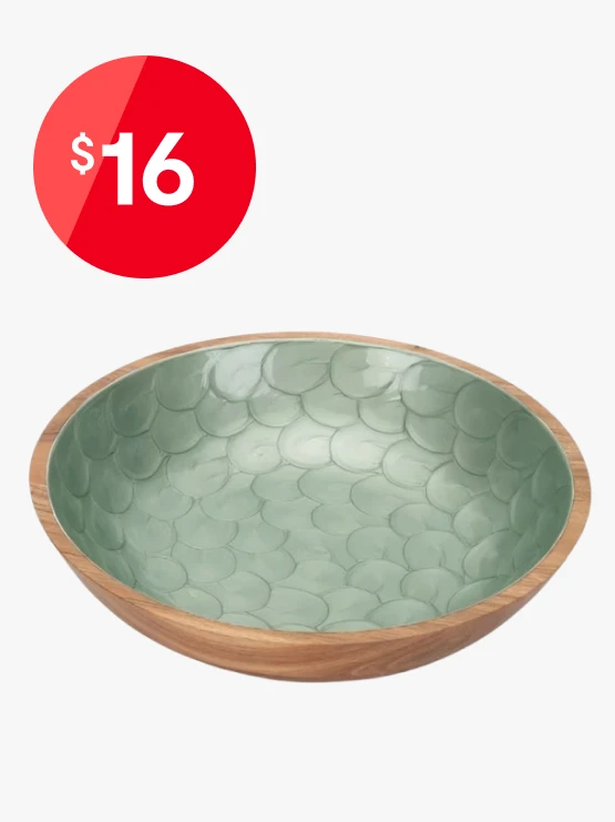 Sage Enamel Bowl