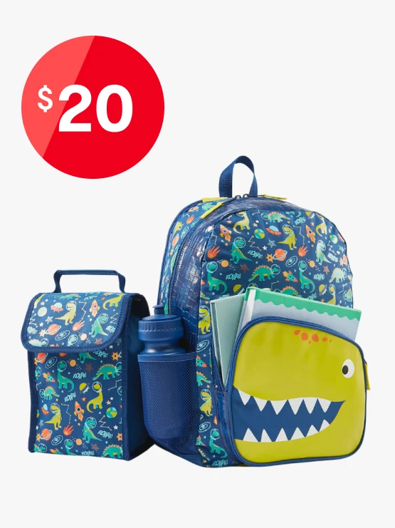 Piece Dino Backpack Set