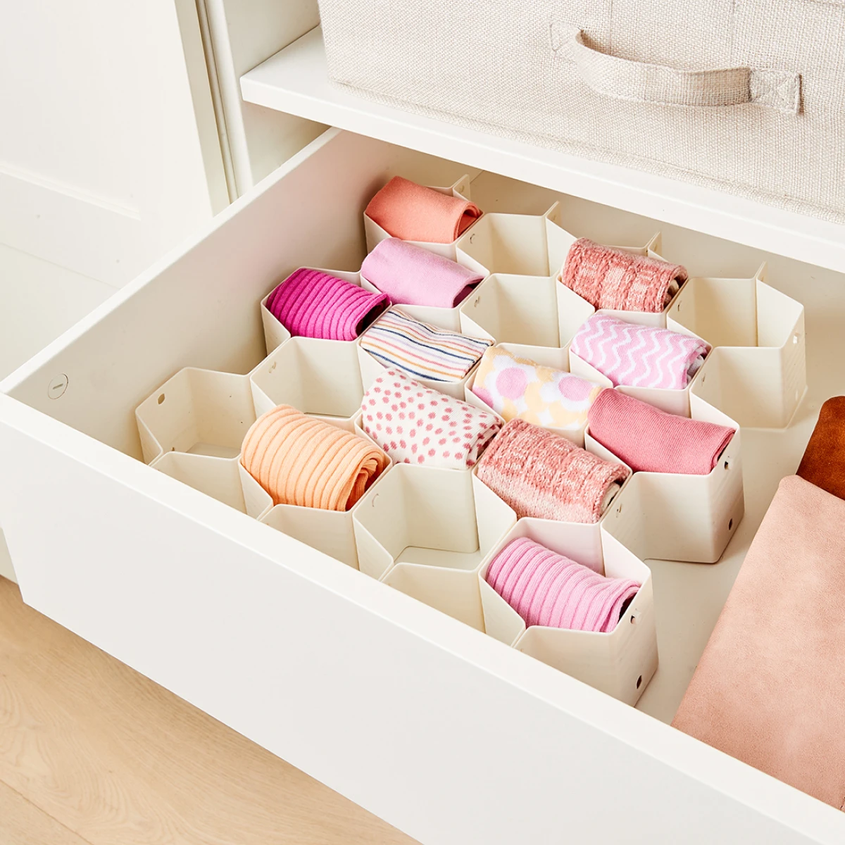 Linen Look Drawer Organiser