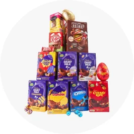 Tower of Boxed Easter Chocol
