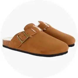Womens Chestnut Furlined Footbed Clog Sl