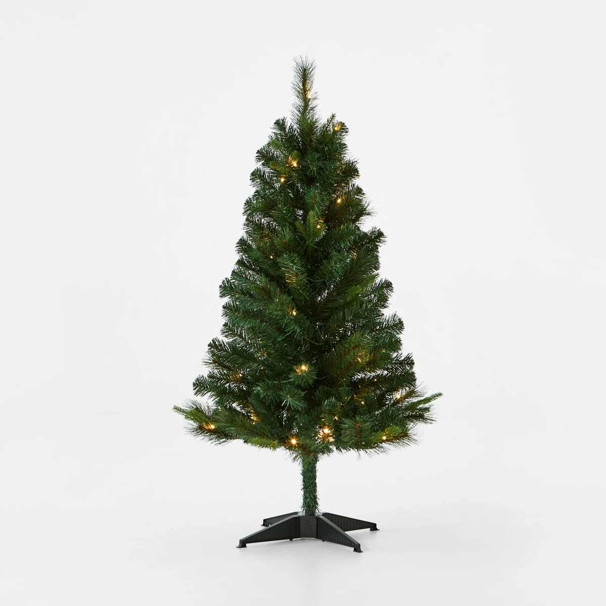 1.22m (4ft) Green Prelit Christmas Tree