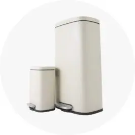 Set of 2 Sand Pedal Bins